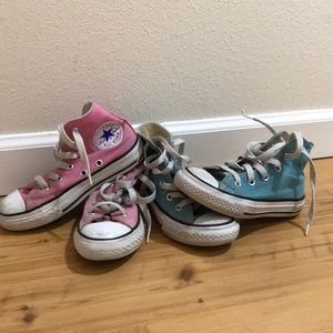 Two pairs Converse All Star High Tops!